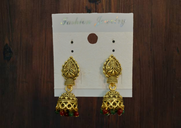 Sahiwal Golden Tassel Jhumka Shop Online In Pakistan