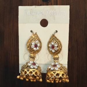 Sahiwal Golden Pearl Jhumka Earrings Shop Online In Pakistan