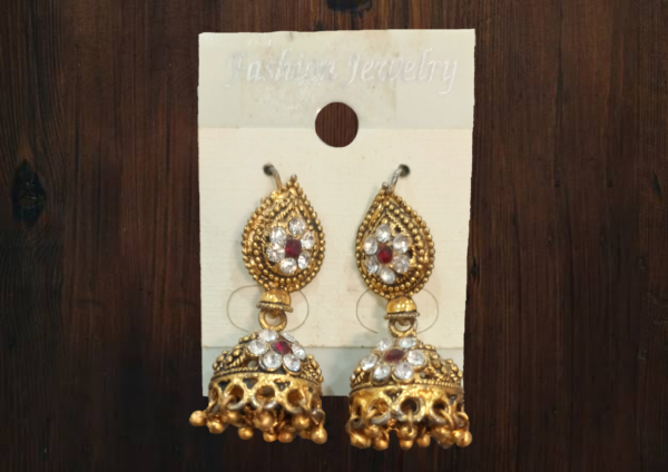 Sahiwal Golden Pearl Jhumka Earrings Shop Online In Pakistan